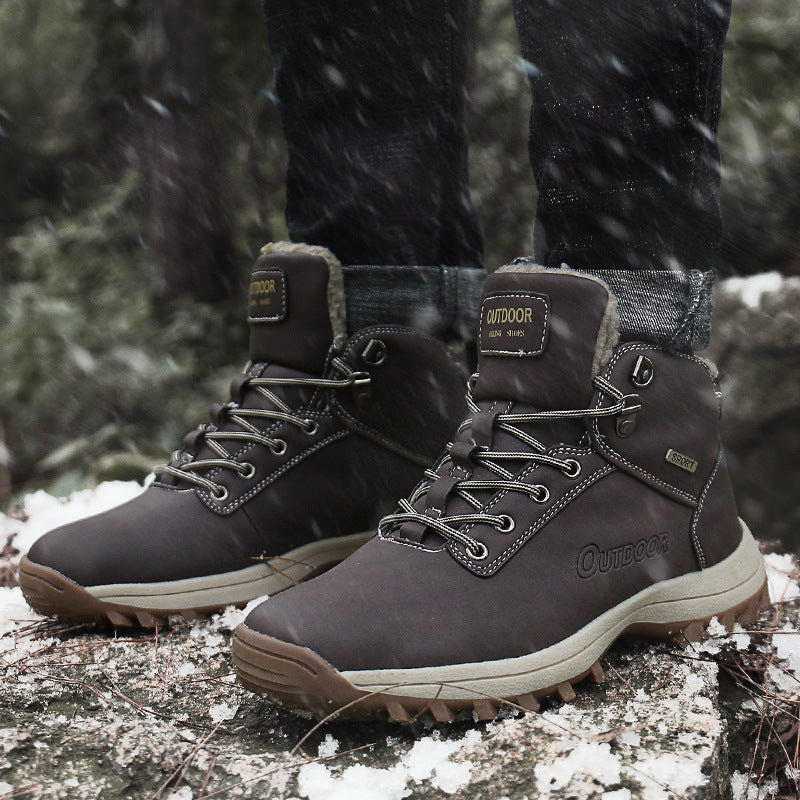 New Winter High-Top Outdoor Snow Boots Plus Size Cotton Boots